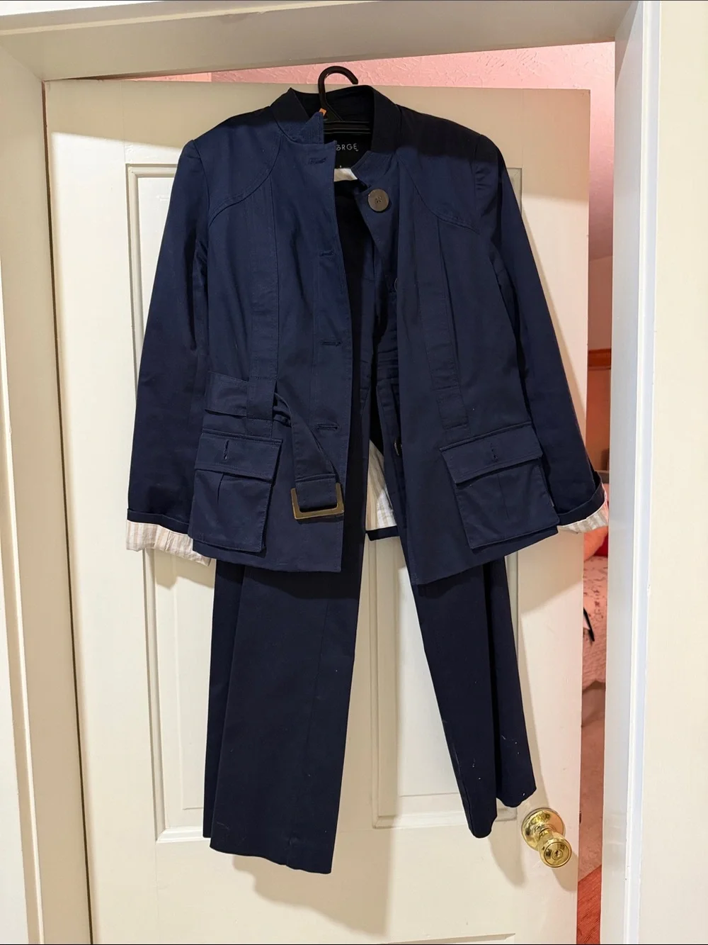 George Navy Two-Piece Blazer and Trouser Set